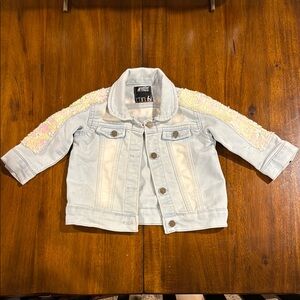 Baby Jean Jacket - Sequin Sleeves